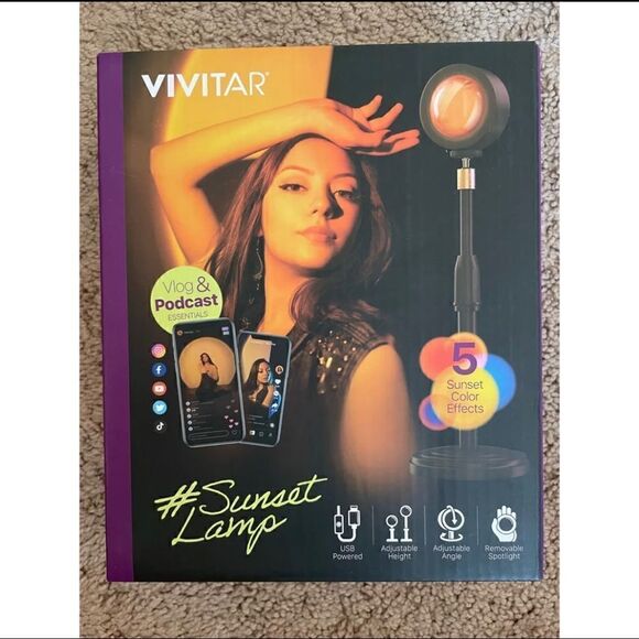 Vivitar Sunset Lamp For Vlogging/Photography - Picture 1 of 3